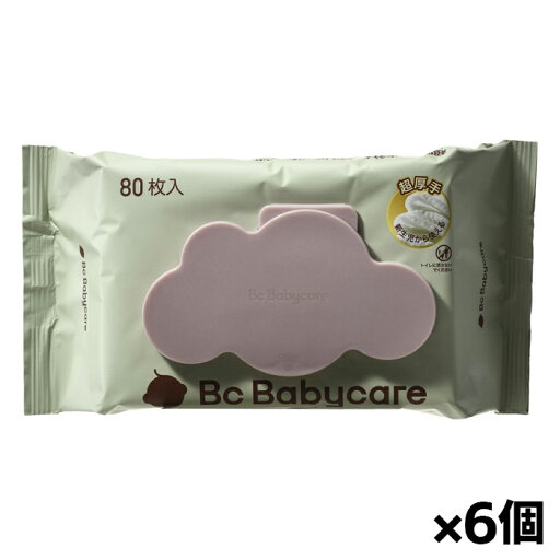 H&S BC Babycare 超厚手おしりふき手口ふき 80枚 x6個(ベビー用品 お尻 お口拭き ウェットティッシュ 厚手 大判 無添加 アルコール不使用) H&S BC Babycare 超厚手おしりふき手口ふき 80枚 x6個(ベビー用品 お尻 お口拭き ウェットティッシュ 厚手 大判 無添加 アルコール不使用)