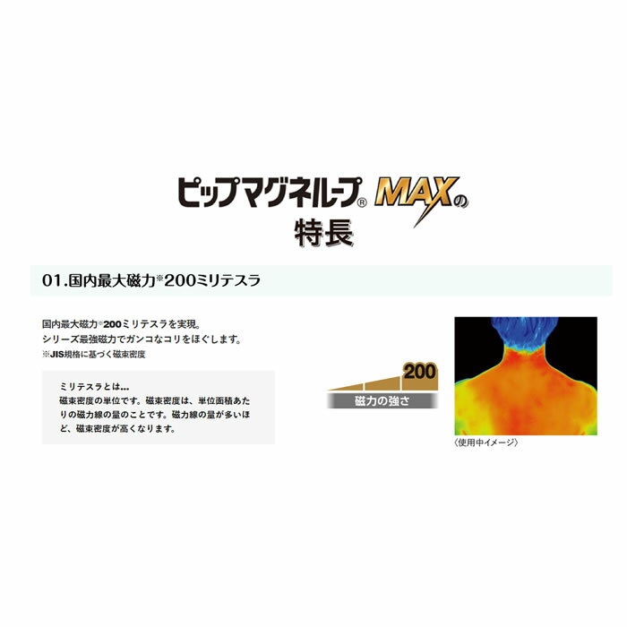 【ゆうパケット配送対象】ピップマグネループMAX 50cm ブラック[管理医療機器](ポスト投函 追跡ありメール便)