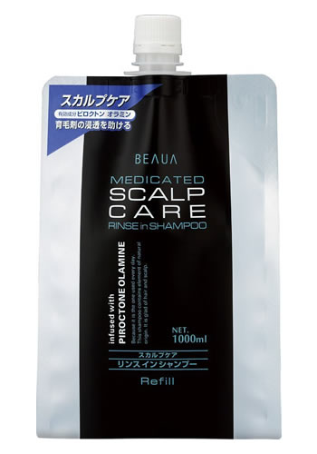 [熊野油脂]ビューア 薬用スカルプケアリンスインシャンプー 詰替用 1000mL (BEAUA)