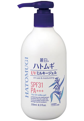 熊野油脂 麗白 ハトムギUVミルキージェル 250mL (麗白)