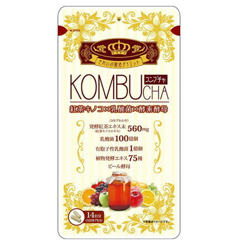 【ゆうパケット配送対象】ユーワ KOMBUCHA42粒 コンブチャ（腸活 菌活）(ポスト投函 追跡ありメール便)