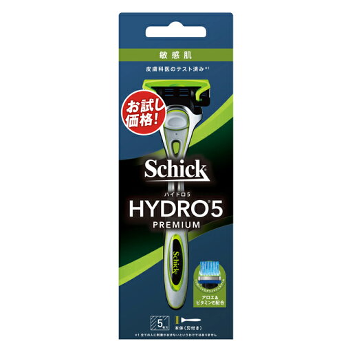 Schick シック ハイドロ5 プレミアム 敏感肌 ホルダー(刃付き)(剃刀 かみそり 髭剃り ひげそり) Schick シック ハイドロ5 プレミアム 敏感肌 ホルダー(刃付き)(剃刀 かみそり 髭剃り ひげそり)