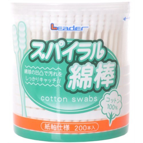 リーダー スパイラル綿棒 200本入[日進医療器...の商品画像