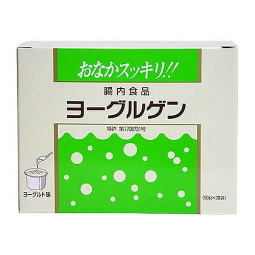 内容量 50g×30袋入 お召し上がり方 ・ヨーグルゲン1袋をコップ1杯(約180mL)のぬるま湯または水でよくかきまぜて召し上がってください。牛乳に溶いても構いません。 ・一般にお勧めしているのは空腹時、例えば朝食がわりに召し上がっていただくことです。そしてこのあと午前中(3～4時間)は水分以外はあまり取らないほうが望ましいです。 原材料 乳糖、ヨーグルトパウダー、オリゴ糖(ラフィノース)、植物性酵素、脱脂粉乳、ハトムギエキス末、ビフィズス菌末、乳酸菌末、クエン酸、ビタミンC、香料(原材料の一部に大豆、リンゴを含む) 栄養成分／1袋(50g)当り エネルギー・・・195kcaL たんぱく質・・・1g 脂質・・・0.4g 炭水化物・・・47g ナトリウム・・・19mg 製造元 ケンビ株式会社 TEL:06-6841-5303 広告文責 株式会社ケンコーエクスプレス TEL:03-6411-5513 検索用文言 ケンビヨーグルゲンヨーグルト味、自然的健康美人創造企業、天然素材、健康志向、自然志向、ビフィズス菌 重量 1705g●ヨーグルゲンは乳糖（ラクトース）やオリゴ糖を主成分に、乳酸菌、ビフィズス菌、植物総合酵素などを配合した食品です。