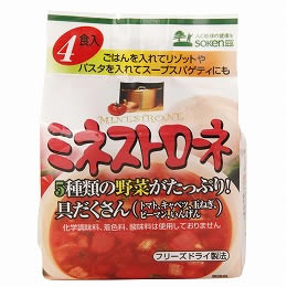 創健社 ミネストローネ（フリーズドライ） 6.5gx4袋【創健社 食品 自然食品 美容 創健社 食品 ヘルシー食材 創健社 食品】【JIROP】