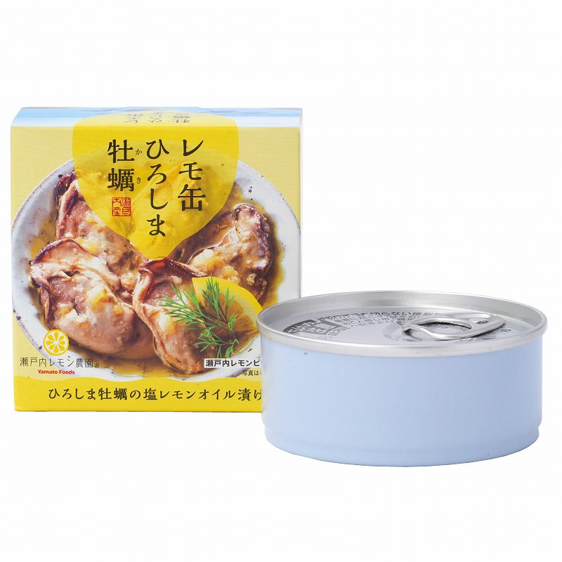 ヤマトフーズ レモ缶 ひろしま牡蠣 塩レモンオイル漬け 65g