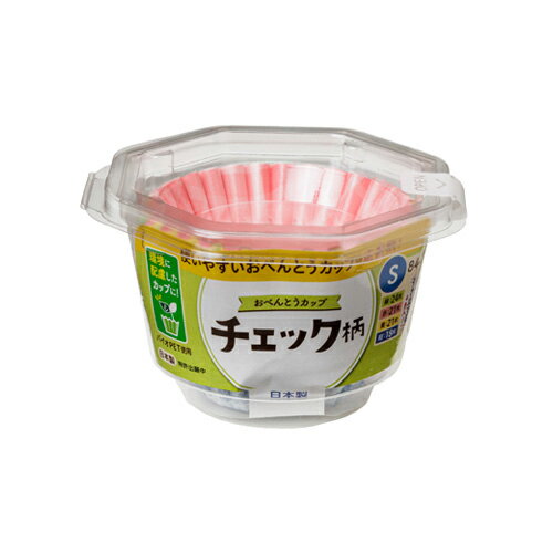 [東洋アルミ]おべんとうカップ チェック柄 使い捨て S 84枚入り (S1856 使い捨て 浅型 お弁当グッズ)