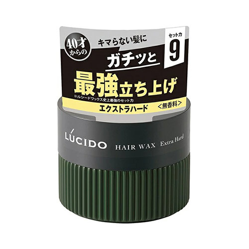 ヘアワックス [マンダム]LUCIDO(ルシード) ヘアワックス エクストラハード メンズ スタイリング剤 無香料 80g