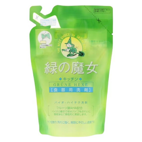 [ミマスクリーンケア]緑の魔女 キッチン 360mL 詰替用 キッチン用洗剤(食器洗剤 つめかえ キッチン 食..