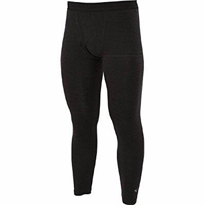 ▼クーポン配布中▼Mizuno ミズノ メリノウールボーダーロングタイツ 薄手 ブレスサーモ素材 メンズ（ブラック）[A2JB651909]