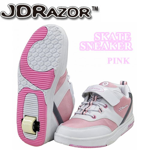 【送料無料】SKATE SNEAKERS JK-602 ピンク ローラーシューズ キッズ 子供用