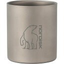 ＼Nordisk製品・全品送料無料／【国内正規品】NORDISK ノルディスク Titanium Double Wall Mug 220ml Without Handle(チタンダブルウォールマグ チタンマグ)[119010]