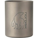 ＼Nordisk製品 全品送料無料／【国内正規品】NORDISK ノルディスク Titanium Double Wall Mug 450ml Without Handle(チタンダブルウォールマグ チタンマグ) 119011