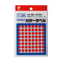 【ゆうパケット配送対象】ニチバン マイタック カラーラベル ML-151N1 赤 8mm(88片×12シート)(ポスト投函 追跡ありメール便)