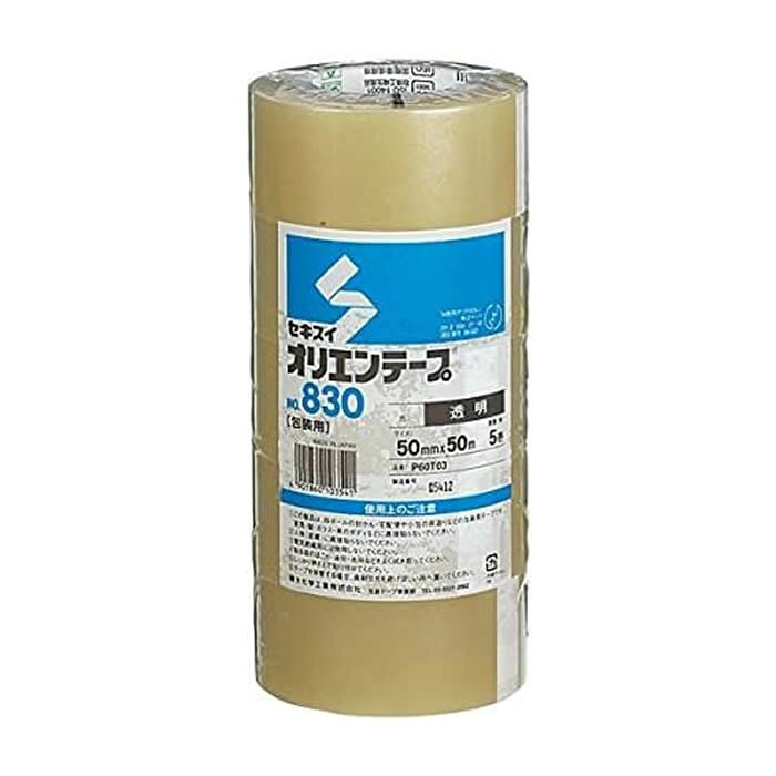 オリエンテープ [P60T03] 5巻 NO.830 本体色：透明