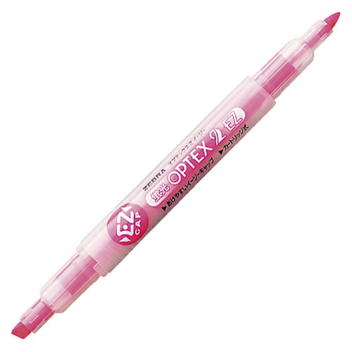 【ゆうパケット配送対象】[ゼブラ] 蛍光オプテックス 2－EZ ピンク WKT11-P （蛍光ペン）(ポスト投函 追跡ありメール便)