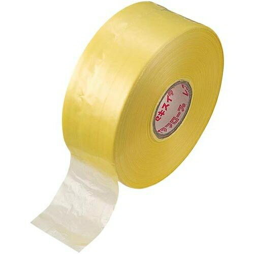 カラービニール紐 [R-550] 1巻 レコード巻 本体色：黄