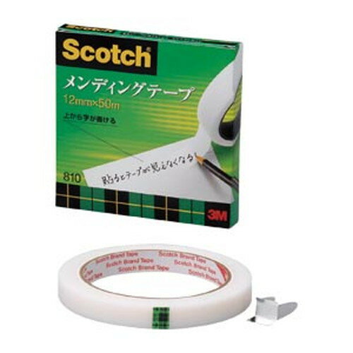【ゆうパケット配送対象】〈スコッチ〉メンディングテープ [810-3-12] 1巻 （大巻）巻芯径76mm（粘着テープ）(ポスト投函 追跡ありメール便)