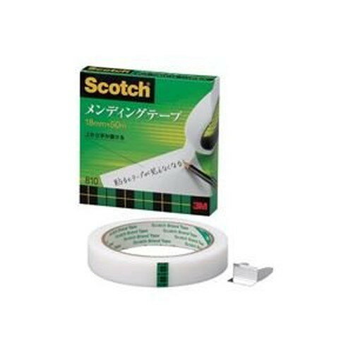 【ゆうパケット配送対象】〈スコッチ〉メンディングテープ [810-3-18] 1巻 （大巻）巻芯径76mm（粘着テープ）(ポスト投函 追跡ありメール便)