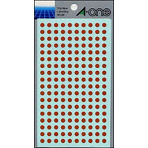 Rakuten - 【ゆうパケット配送対象】カラーラベル [07067] 1P9シート（1800片） 丸型5mm径 本体色：茶（ラベルシール シール）(ポスト投函 追跡ありメール便)