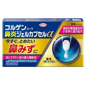 【ゆうパケット配送対象】【第(2)類医薬品】[興和]コルゲン鼻炎ジェルカプセルα　24カプセル【SM】(ポスト投函 追跡ありメール便)のサムネイル