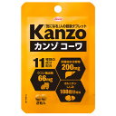 商品区分 栄養補助食品 栄養成分表示 たんぱく質　0.2g、脂質　0.05g、炭水化物　0.2g、食塩相当量　0.01g、ビタミンB1　1.0mg、ビタミンB2 3.0mg、ビタミンB6　3.8mg、ナイアシン　11mg、クルクミン　50mg お召し上がり方 1日1包(2粒)を目安にかまずに水またはお湯とともにお召し上がりください。 注意事項 開封後はお早めにお召し上がりください。 医薬品を服用中の方は、医師・薬剤師にご相談のうえ、ご利用ください。 妊婦および授乳中の方、小児のご利用は、お控えください。 保存方法 直接日光、高温、多湿を避けて涼しいところに保管してください。 製造元 興和株式会社　03-3279-7159（月〜金 祝日を除く）9：00〜17：00 検索用文言 興和 カンゾコーワ粒 2粒 広告文責 株式会社ケンコーエクスプレス TEL:03-6411-5513「飲み会」を科学する11種類の成分！ 携帯に便利。小粒で飲みやすい。 2.0kcal。 肝臓加水分解物200mg・ウコン抽出物66mg・オルニチン　しじみ108個分相当