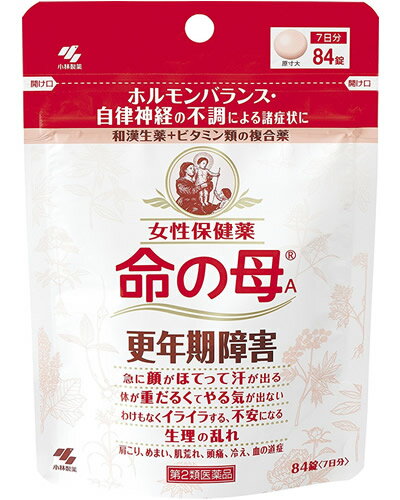 【ゆうパケット配送対象】【第2類医薬品】小林製薬 命の母A 84錠(ポスト投函 追跡ありメール便)