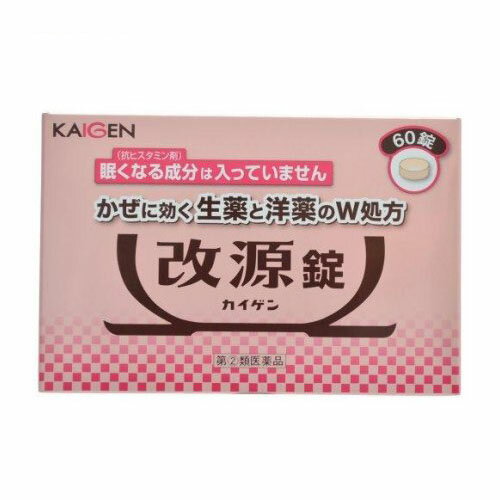 【ゆうパケット配送対象】【第(2)類医薬品】改源錠 60錠【SM】(カイゲンファーマ)(ポスト投函 追跡ありメール便)※おひとり様1個まで