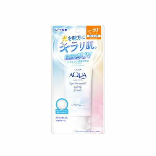 【ゆうパケット配送対象】スキンアクア スーパーモイスチャーUVライトアップエッセンス 70g(SPF50+ PA++++ 日焼け止め 顔 体 ボディ スキンアクア)(ロート製薬)(ポスト投函 追跡ありメール便)