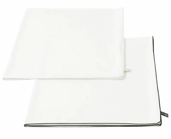 抗菌高級コットン100％の安心。　白く清潔な「掛け布団カバー」80　シングル