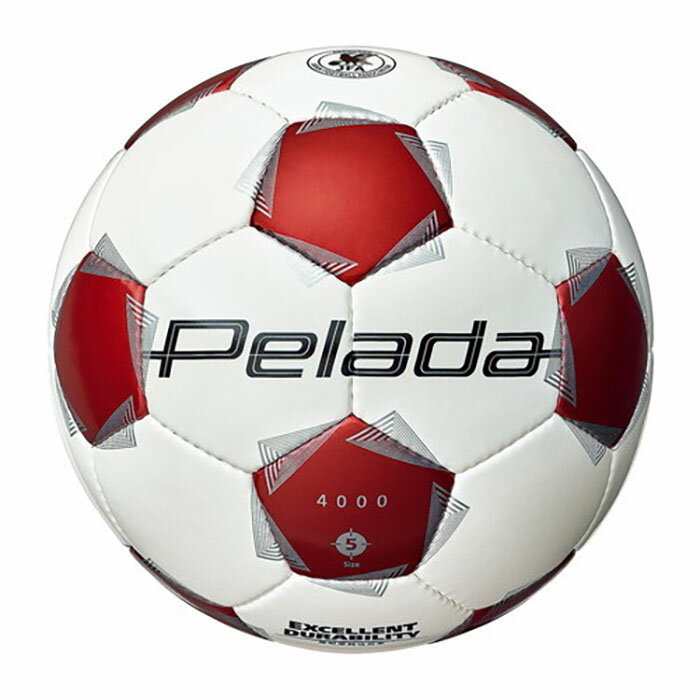 モルテン molten ペレーダ 4000 5 号白赤 サッカー フットボール グラウンド 中学生以上 人工皮革 練習 クラブ 部活 スクール 定番 F5K4000WR
