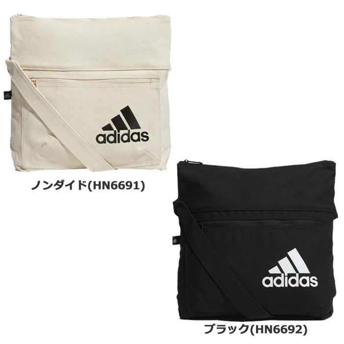 adidas アディダス ユニセックス キャンバスサコッシュ バッグ サコッシュバッグ セカンドバッグ 肩掛け ジップ CA403