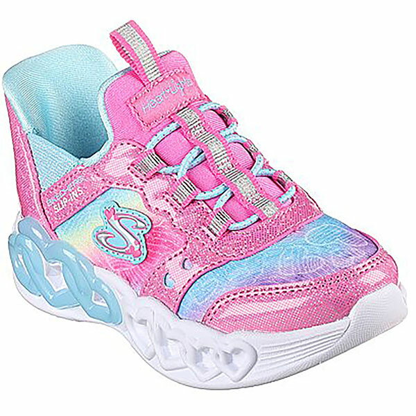 【送料無料】Skechers スケッチャーズ キッズ スリップインズ インフィニット ハート ライツ ピンク INFINITE HEART LIGHTS- 303755N