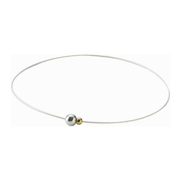 【ゆうパケット配送対象】ファイテン RAKUWAネックレス ミラーボールツイン シルバー/ゴールド 45cm TG..