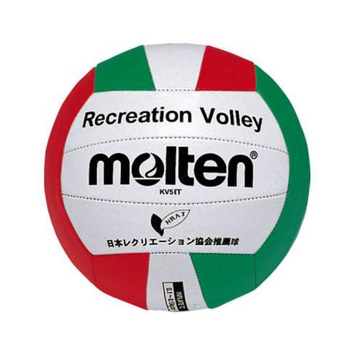 モルテン(Molten) レクリエーションバレーボール 白×赤×緑