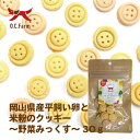 【ゆうパケット配送対象】OCファーム 岡山県産平飼い卵と米粉のクッキー ~野菜みっくす~ 30g(犬向け おやつクッキー・ビスケット)(ポスト投函 追跡ありメール便)