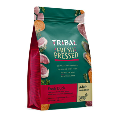 [TRIBAL]トライバル フレッシュダック(スリム) 1.5kg x1個(ドッグフード 犬用ごはん ドライフード ダック 鴨 コールドプレス製法 オランダ産)