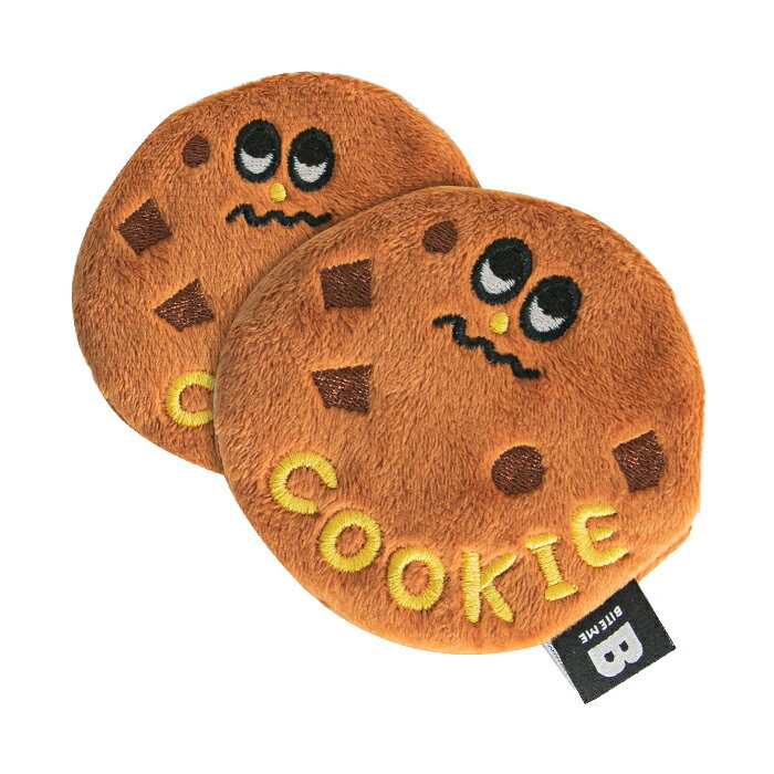[BITE ME]チョコチップクッキーおもちゃ(2個セット)(ペット用品 犬用おもちゃ 知育トイ カシャカシャ音..