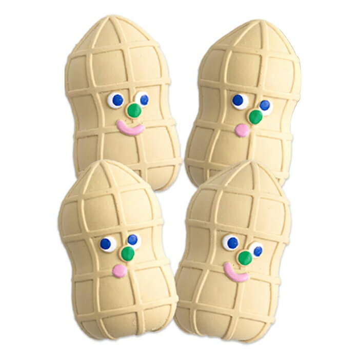 [BITE ME]ピーナッツ ラテックストイ(4個入り)(ペット 犬用おもちゃ わんこ)