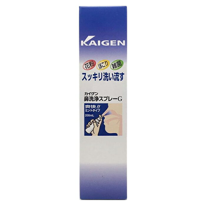 カイゲンファーマ カイゲン 鼻洗浄スプレーG ミントタイプ 200ml x1本(花粉対策 ほこり洗浄 すっきり爽快)