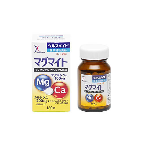 全薬工業 ヘルスメイト マグマイト 120粒(足のつる人 ミネラル マグネシウム カルシウム不足に)[健康補..