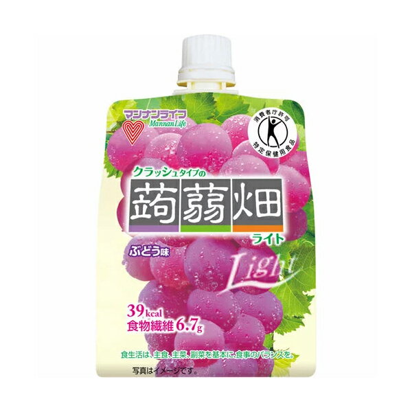 [特定保健用食品(特保)]マンナンライフ クラッシュタイプの蒟蒻畑ライト ぶどう味 150g[返品・交換不可]