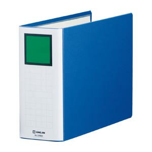 仕様●規格：A4判ヨコ型●背巾：96mm●綴じ厚：80mm●適正収容：800枚●外寸：横318×縦227mm●穴数：2穴●穴間隔：80mm●材質：オレファン素材貼表紙,表紙芯材/カラーインデックス＝古紙使用●カラーインデックス1組付本体色青...