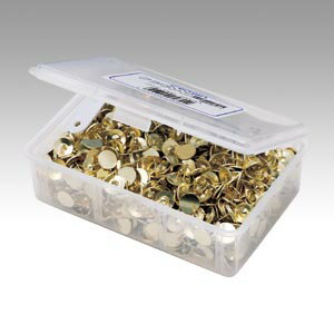 二重画鋲 [CR-GB1000-BRS] 1000本 (画びょう 押しピン)