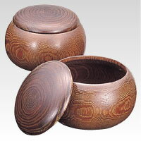 碁盤・碁石・碁笥 [CR-GO51] 1組 碁笥 （囲碁）