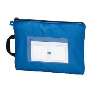 メールバッグ [CR-ME05-BL] 1個 B4短辺取手付 本体色：ブルー