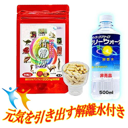 精麗源（せいれいげん）90粒×2個セット【株式会社青葉】【送料無料】超解離水500ml×2本付