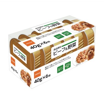 高龄犬 - ◇イトウアンドカンパニー 良品素材 アルミトレイ ビーフ＆野菜 40g×6P