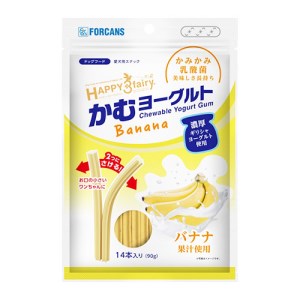 ☆フォーキャンス ハッピー3フェアリー かむヨーグルト バナナ 14本入