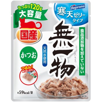 ◇はごろもフーズ 無一物パウチ 寒天ゼリータイプ かつお 120g